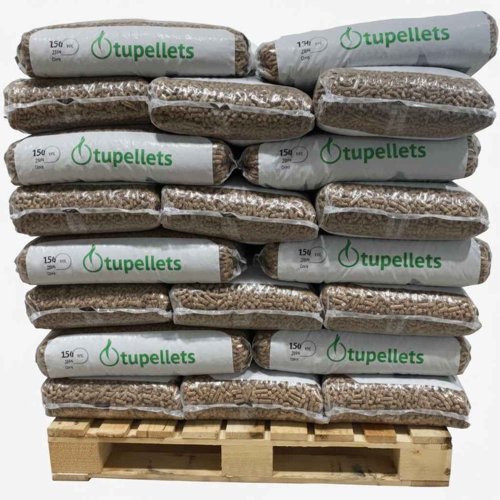 Granulés de bois Briand combustibles, 600 kg, ENplus A1 DINplus, 6 mm, pour chauffage écologique.