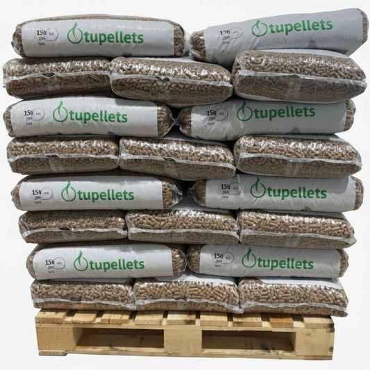 Granulés de bois Briand combustibles, 600 kg, ENplus A1 DINplus, 6 mm, pour chauffage écologique.