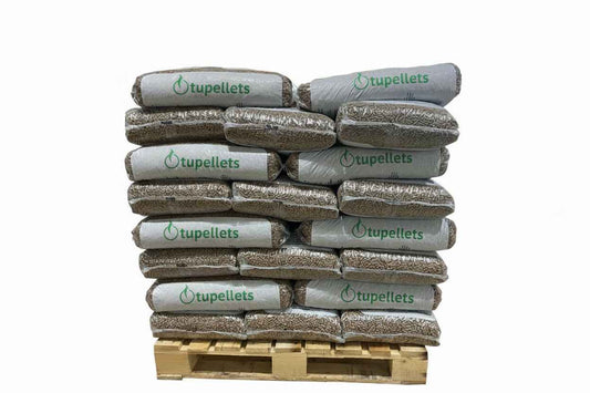 Granulés de bois Briand combustibles, 300 kg, ENplus A1, 6 mm, pour chauffage, visibles en sac de granulés.