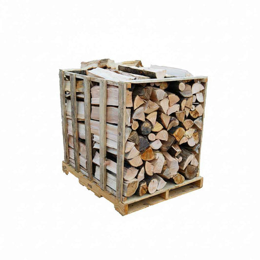 Bûches de bois de chauffage Briand combustibles, 30 cm, 1,7 stères, empilées pour cheminée ou poêle.