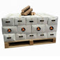 Bûches de bois calorifiques haute performance Briand combustibles, 42 cartons, bois sec et dense pour cheminée ou poêle.