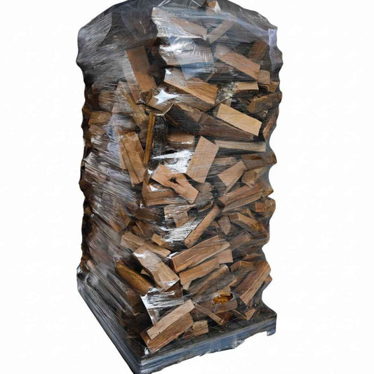 Bois de chauffage en hêtre extra sec de Briand Combustibles, 1,85 stères, prêt à brûler, stocké en fagots.