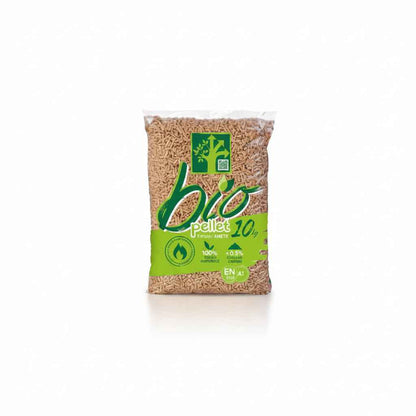 Granulés de bois Bio Pellet EnPlus A1, résineux, sacs de 10 kg, lot de 112 sacs, briand combustibles