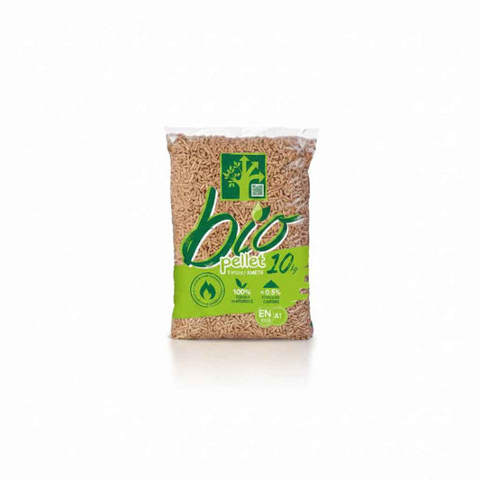 Granulés de bois Bio Pellet EnPlus A1, résineux, sacs de 10 kg, lot de 112 sacs, briand combustibles