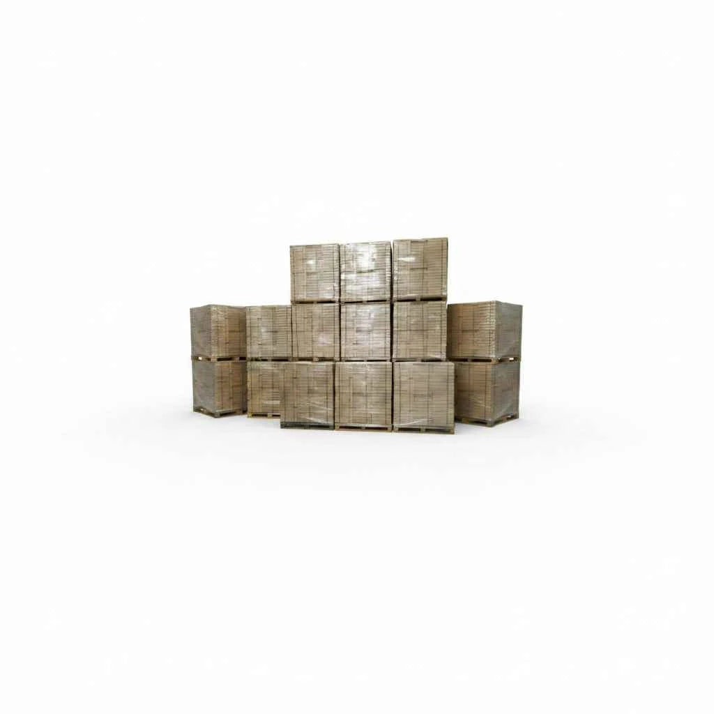 Briquettes de bois compressé Briand Combustibles, bois densifié 100 % hêtre, palette de 750 kg pour chauffage.