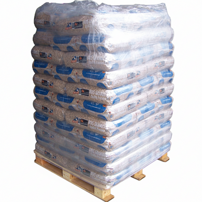 Granulés de bois Briand combustibles WOODSTOCK, palette de 66 sacs de 15 kg, granulés de bois premium pour chauffage.