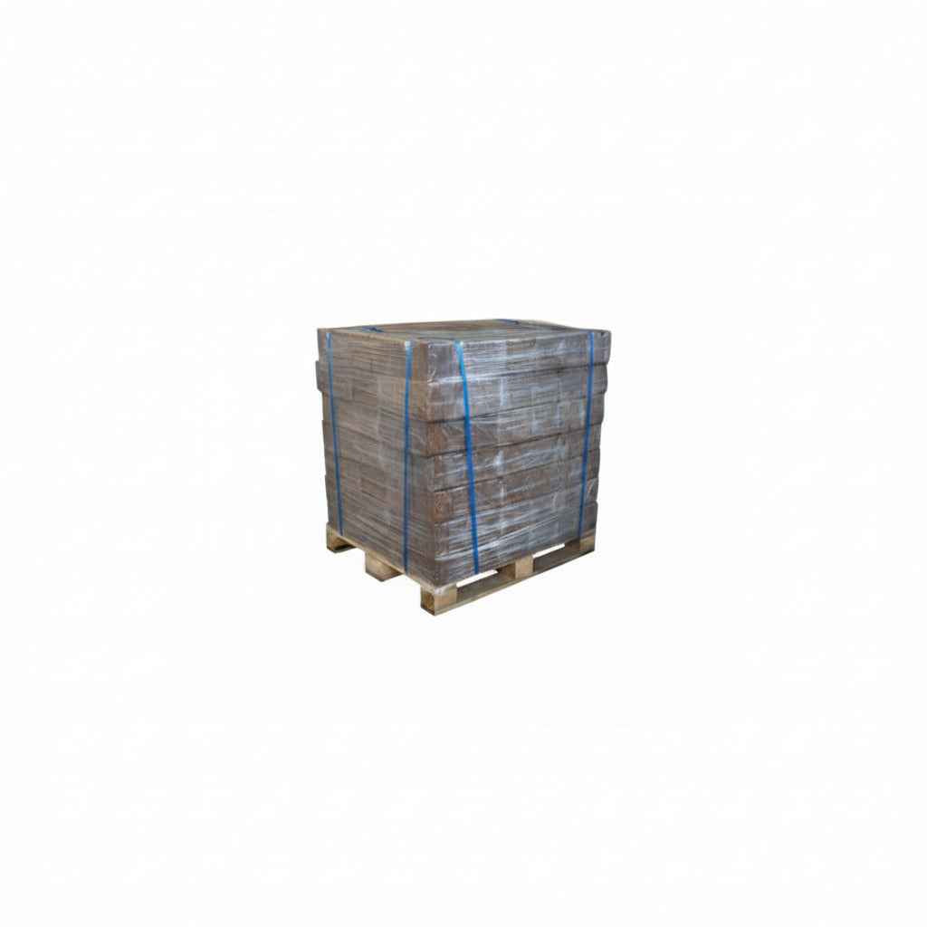 Briquettes de bois compressé Briand Combustibles, longue durée spéciale nuit, sur palette, pour chauffage efficace.