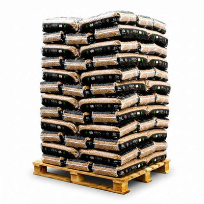 Granulés de bois BIOSYL Premium Briand Combustibles dans un sac de 15 kg, pellets de haute performance pour chauffage.