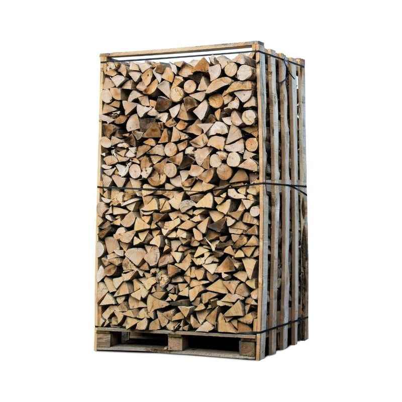 Bois de chauffage Briand combustibles, chêne et feuillus secs, 30 cm, 3 stères, prêt à brûler, pour cheminée ou insert.