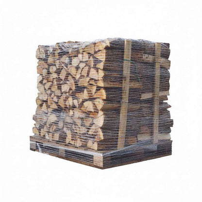 Bois de chauffage français Briand Combustibles, 50 cm, bois dur, 1,2 m³, 1,5 stères, bois de chauffage sec en palette.