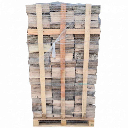 Bois de chauffage sec de 30 cm, palette de 2 m³, chêne, hêtre, charme, frêne, par Briand Combustibles, prêt à brûler