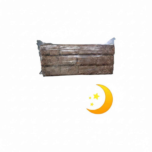 Briquettes de bois compressé Briand Combustibles, longue durée spéciale nuit, palette de 1008 kg, bois densifié pour chauffage.