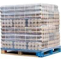 Bûches compressées Briand combustibles, bois densifié de 27-30 cm, palette d'une tonne, fabriqué en France, pour cheminée ou poêle
