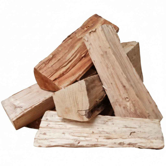 Bois de chauffage sec de 25 cm, étuvé, marque Briand Combustibles, empilé dans un sac de 2 m³ pour cheminée ou poêle